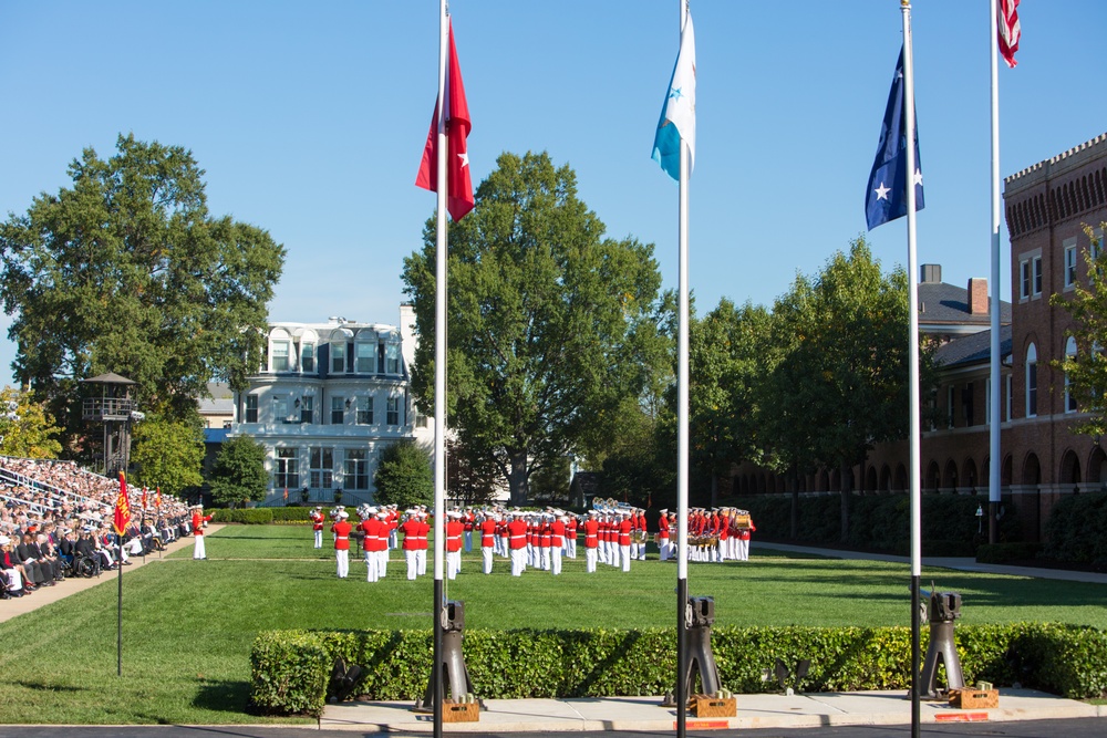 The Commandant's Own Performing for the 35th Commandants Change of Command Ceremony