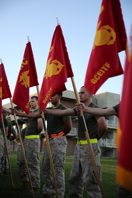 GCEITF Marines build camaraderie during three-mile cadence run