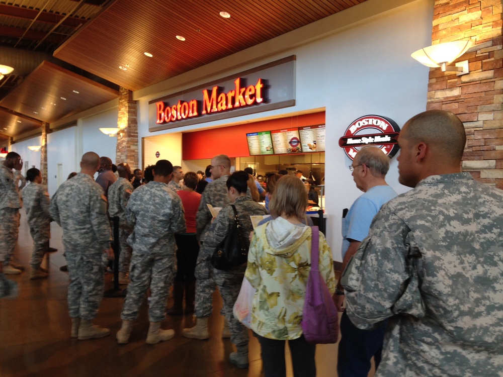 Boston Market grand opening at Fort Bliss