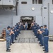 Departure ceremony for USS Wasp port engineer