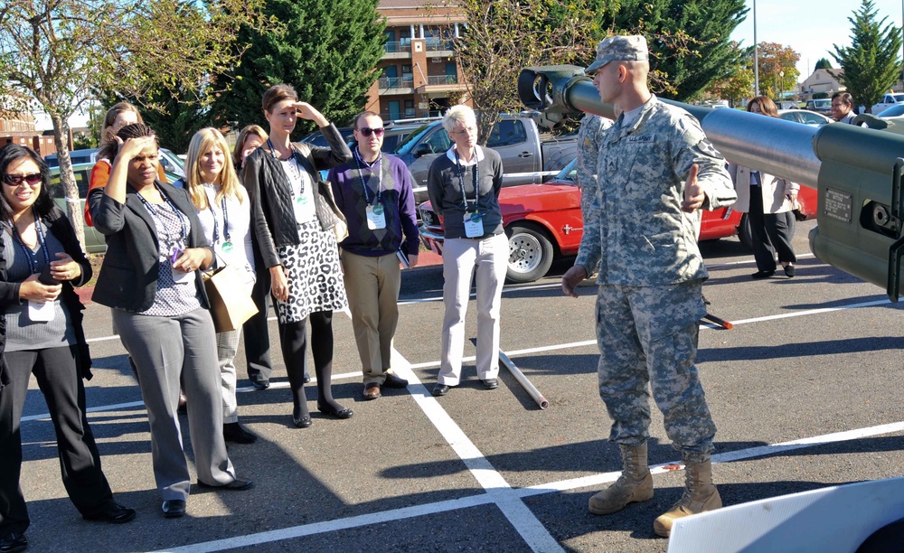 Starbucks managers visit Joint Base Lewis-McChord