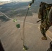 3D MSOB Marines conduct low level static line parachute jumps at Bridgeport, California