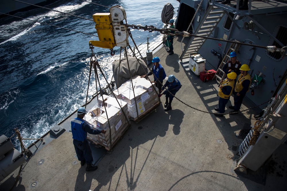 USS Roosevelt is deployed as a part of the USS George H.W. Bush Carrier Strike Group