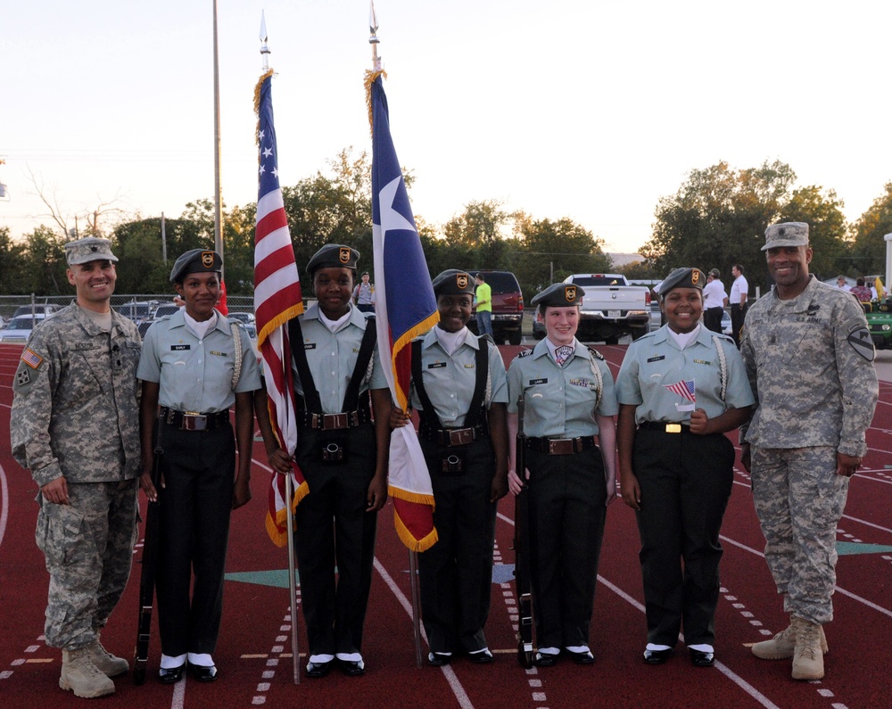 Cav leaders honored at military appreciation night