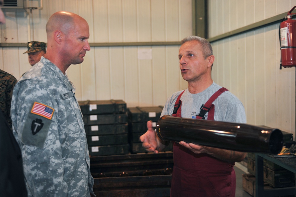 NATO HQ Sarajevo commander visits AFBiH Logistics Command