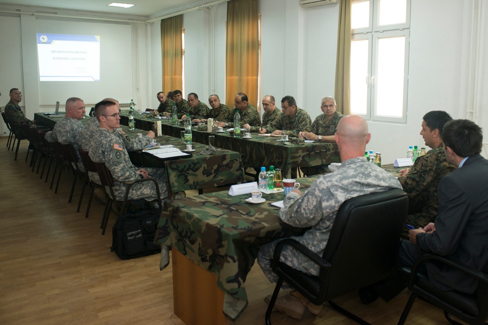 NATO HQ Sarajevo commander visits AFBiH Logistics Command