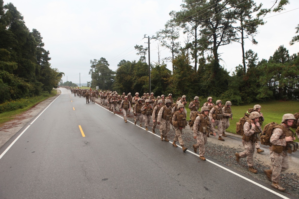 Headquarters Battalion 6-mile Hike