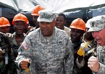 Tubmanburg Ebola treatment unit takes shape