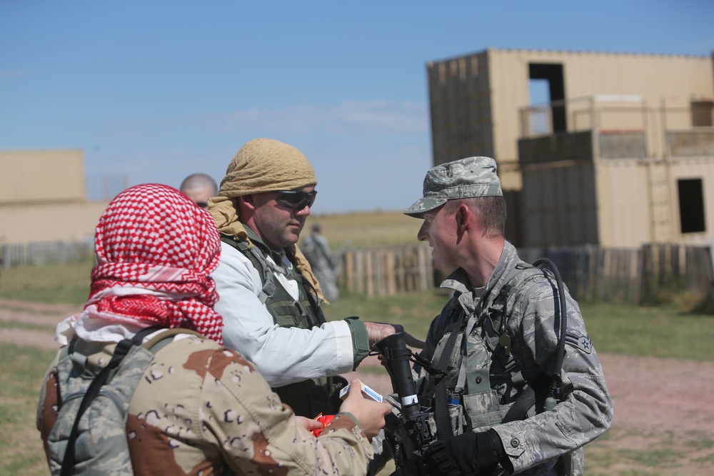 153rd Security Force Squadron conducts intense field training exercise