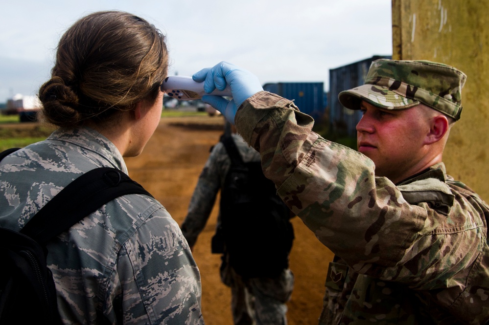 US Air Force personnel support Operation United Assistance at Roberts International Airport