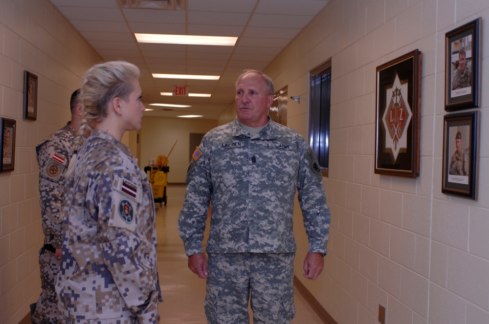 Latvian National Guard Soldier earns visit to Michigan military facilities