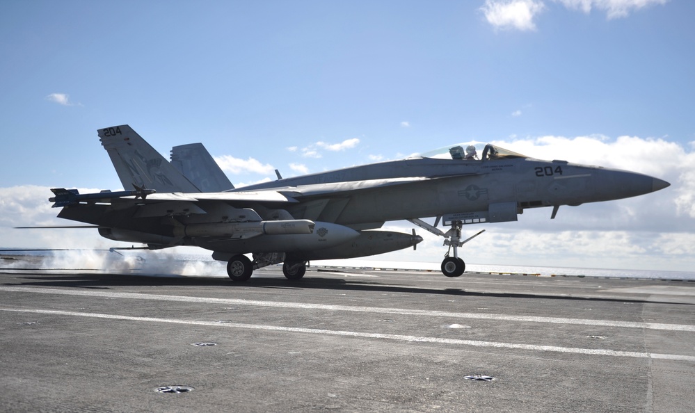 Landing on the USS Nimitz