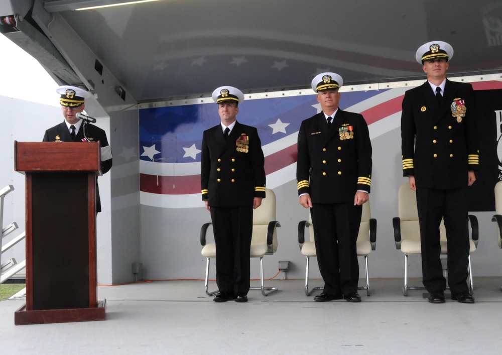 USS Donald Cook change of command ceremony