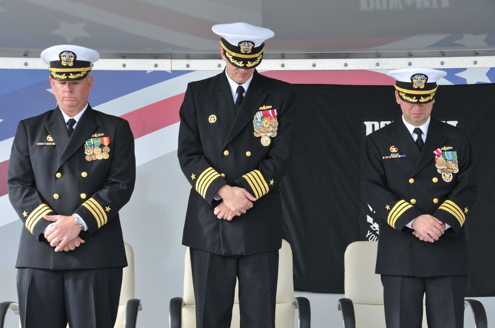 USS Donald Cook change of command ceremony