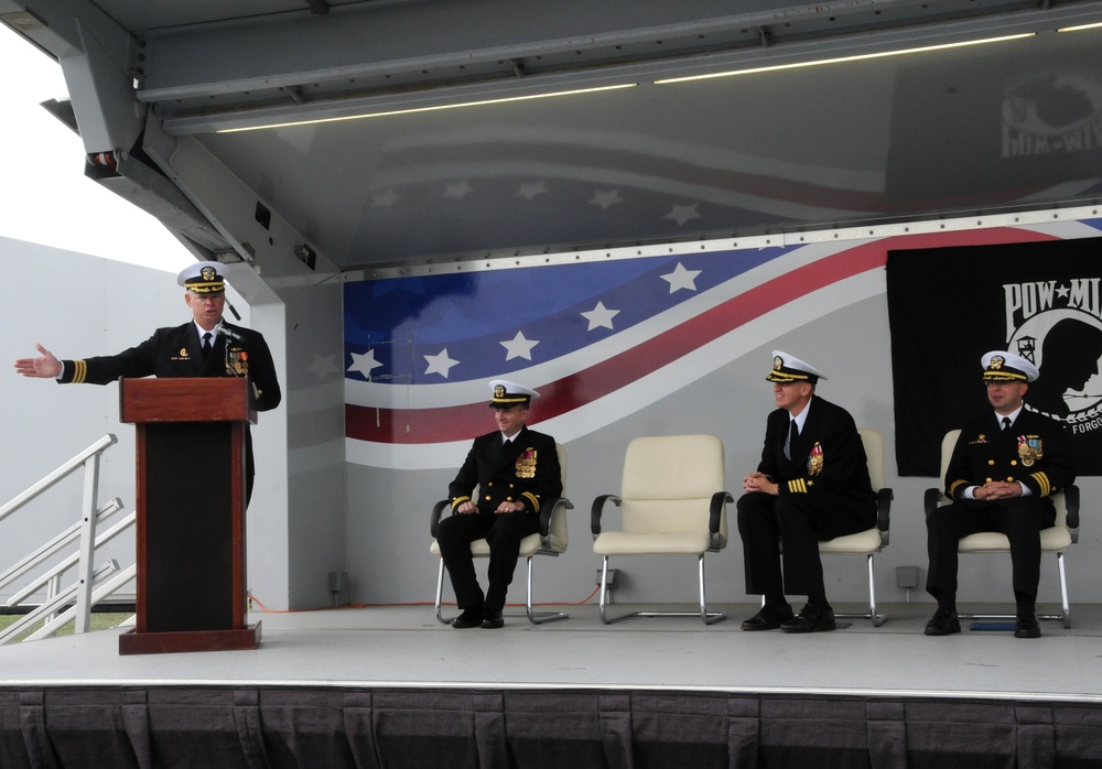 USS Donald Cook change of command ceremony