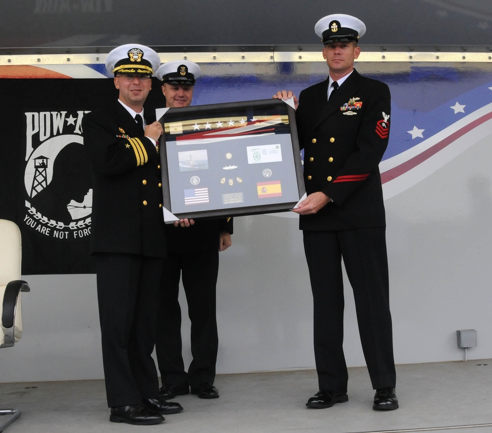 USS Donald Cook change of command ceremony