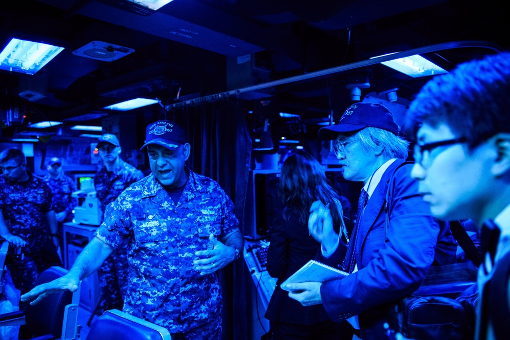 USS Shiloh media tour in Yokosuka