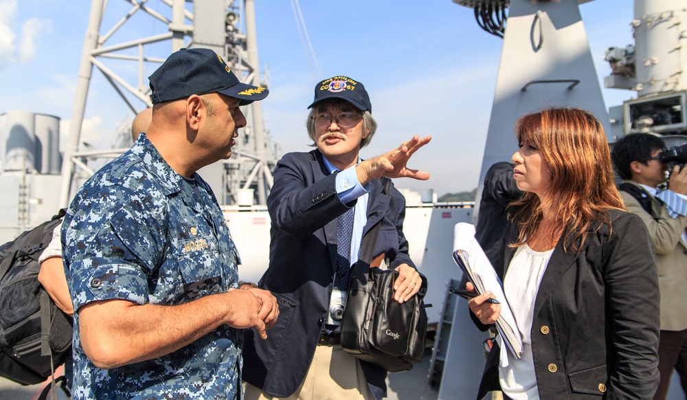 USS Shiloh media tour in Yokosuka