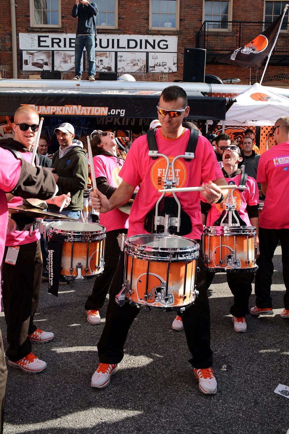 Cleveland Browns Drumline Game Day Manager is a Navy Recruiter