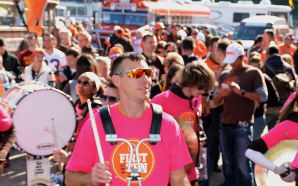 Cleveland Browns Drumline Game Day Manager is a Navy Recruiter