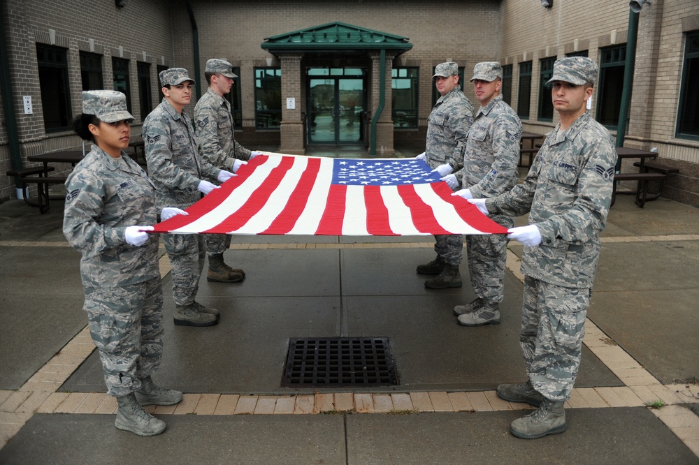 106th Rescue Wing Honor Guard Rehearses