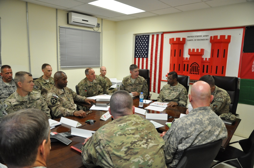 Lt. Gen. Thomas Bostick receives Transatlantic Afghanistan District mission brief