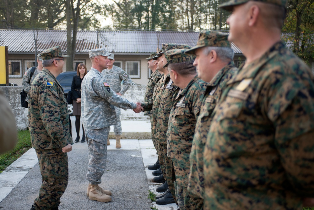 NATO HQ Sarajevo commander tours Tuzla