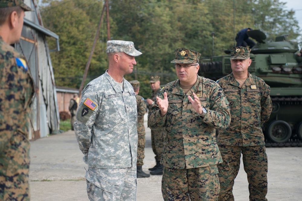 NATO HQ Sarajevo commander tours Tuzla