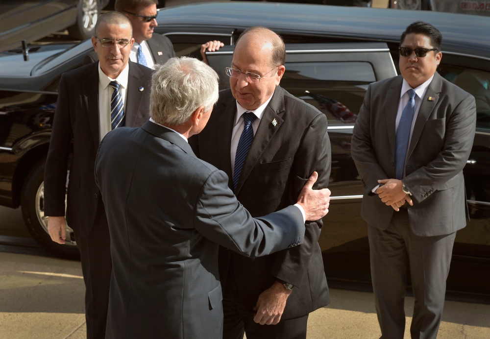 Secretary of defense hosts Israel's minister of defense