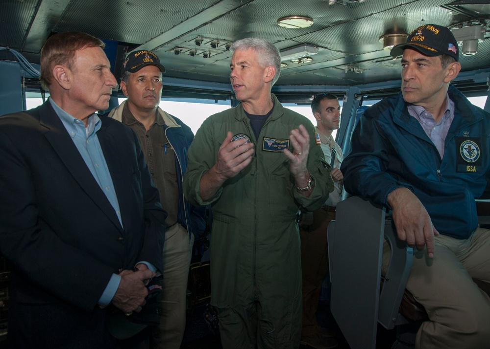 US representatives visit USS Carl Vinson
