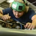 USS Sterett Sailor conducts Seahawk maintenance