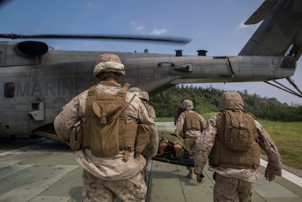Medevac drill prepares corpsmen, Marines for mass casualty situation