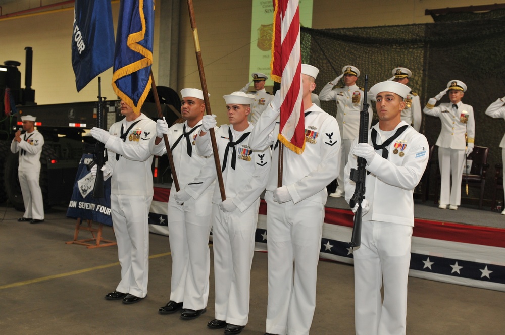 NMCB 74 Decommissioning Ceremony