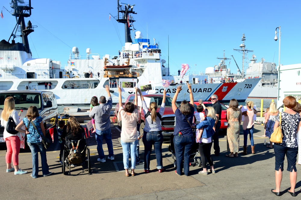 Coast Guard Cutter Sherman returns home from 52-day deployment