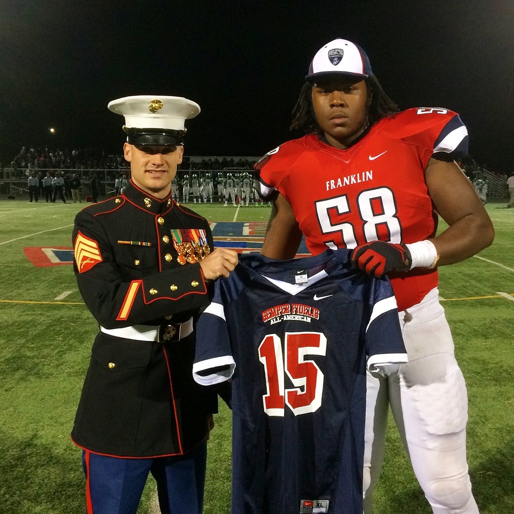 Marines select Franklin High School lineman for Semper Fidelis All-American Bowl