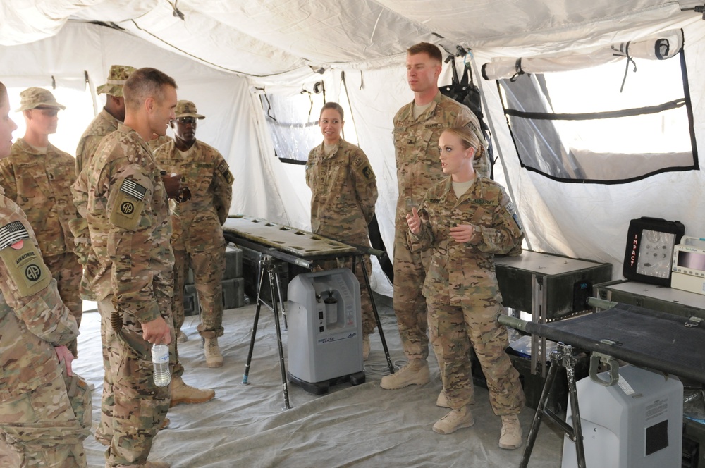 White Devils show off expeditionary capabilities and ingenuity to 82nd Airborne Division CG