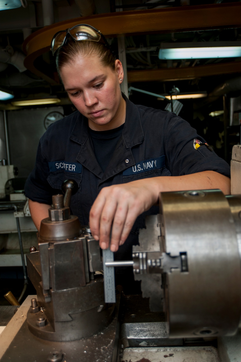 USS Carl Vinson machine shop activity