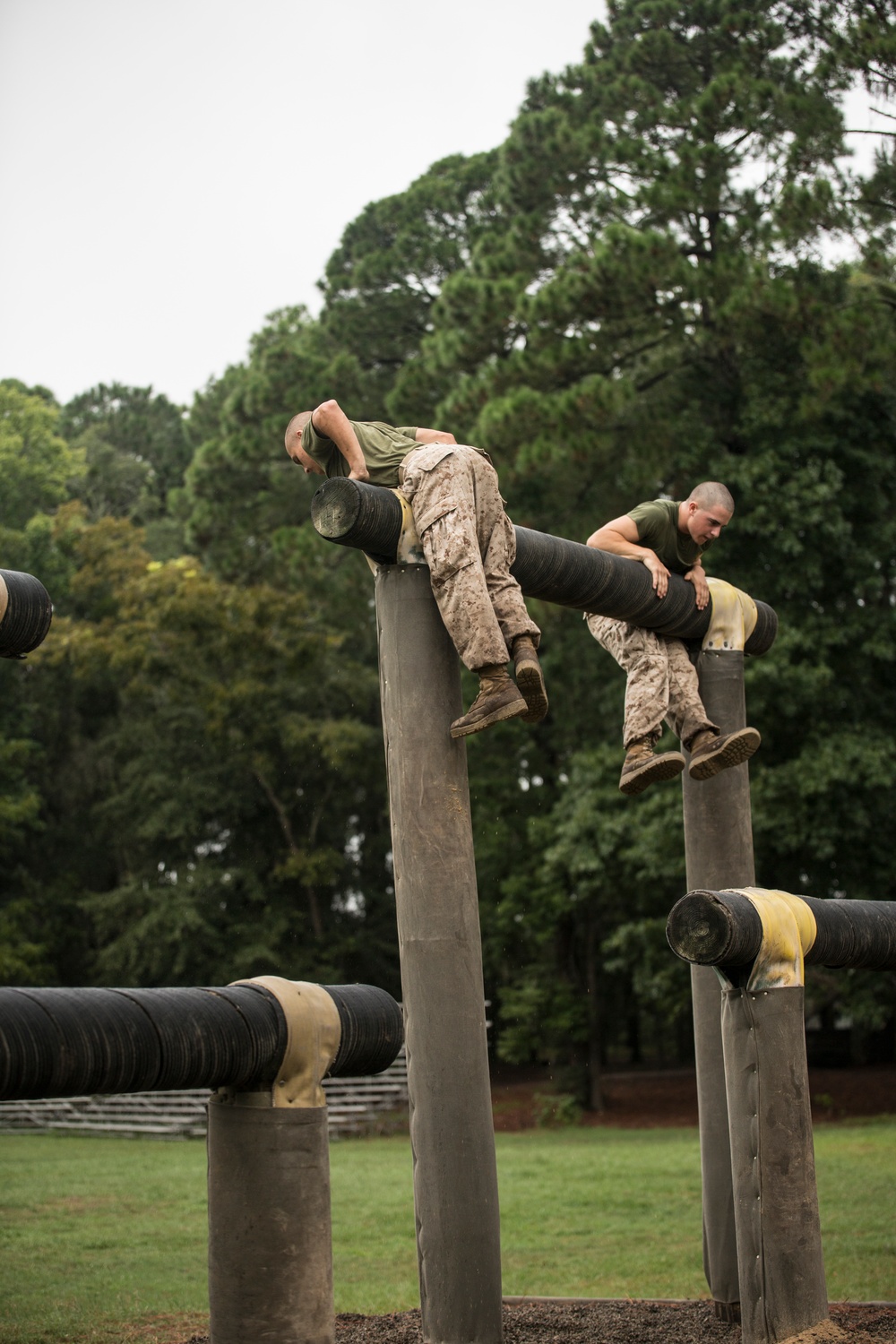 Photo Gallery: Parris Island recruits gain new confidence after completing Confidence Course