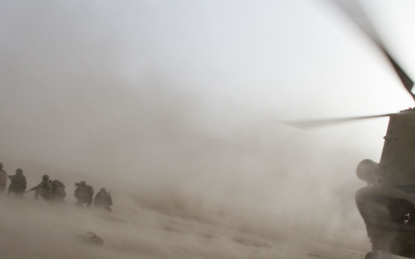 Beast Company, 1-12 Inf., and ANA air assault into Mirugal Kalay