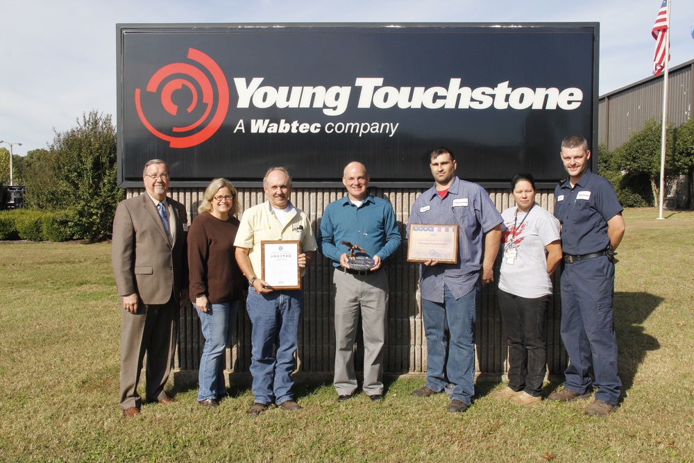 Tennessee ESGR present Pro Patria award to Young Touchstone