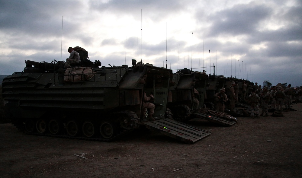 Marines conduct mechanized raid