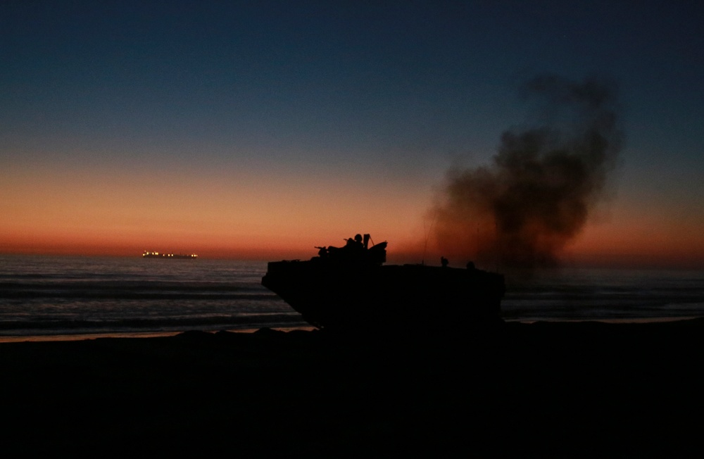 Marines conduct mechanized raid