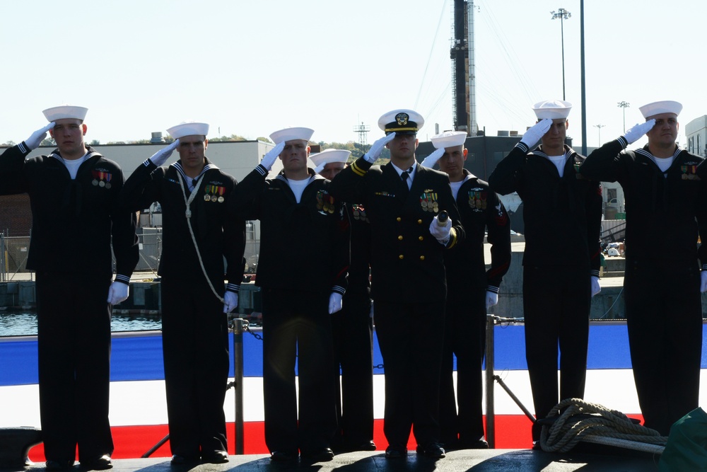 USS North Dakota commissioning ceremony