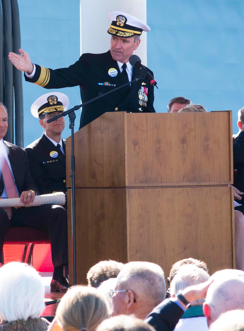 USS North Dakota commissioning ceremony