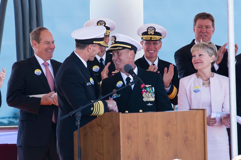 USS North Dakota commissioning ceremony