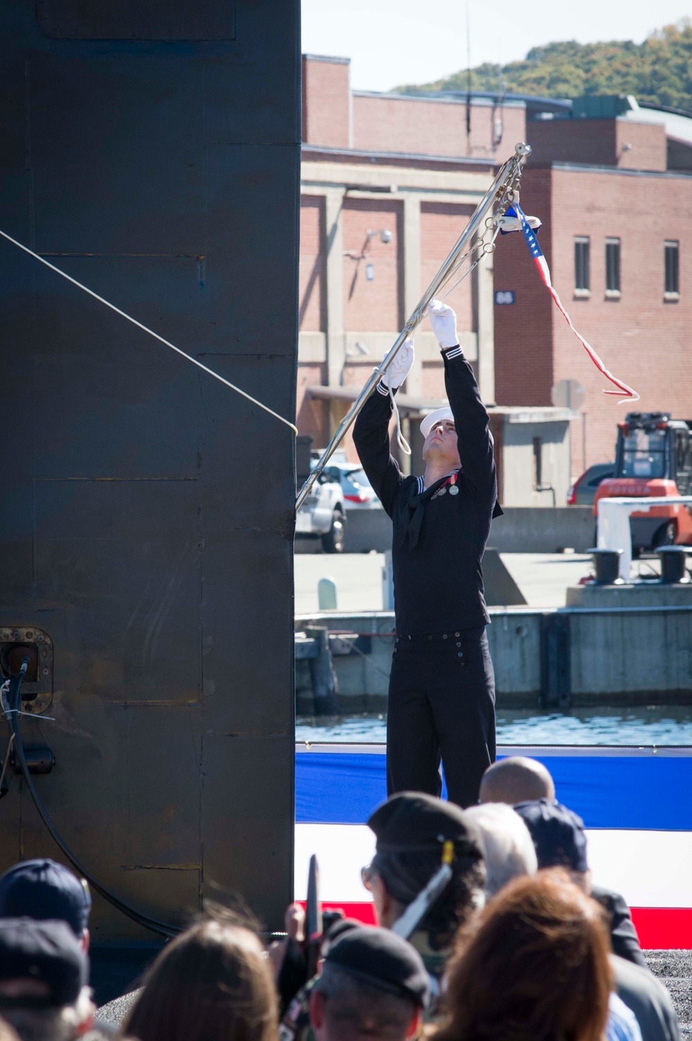 USS North Dakota commissioning ceremony