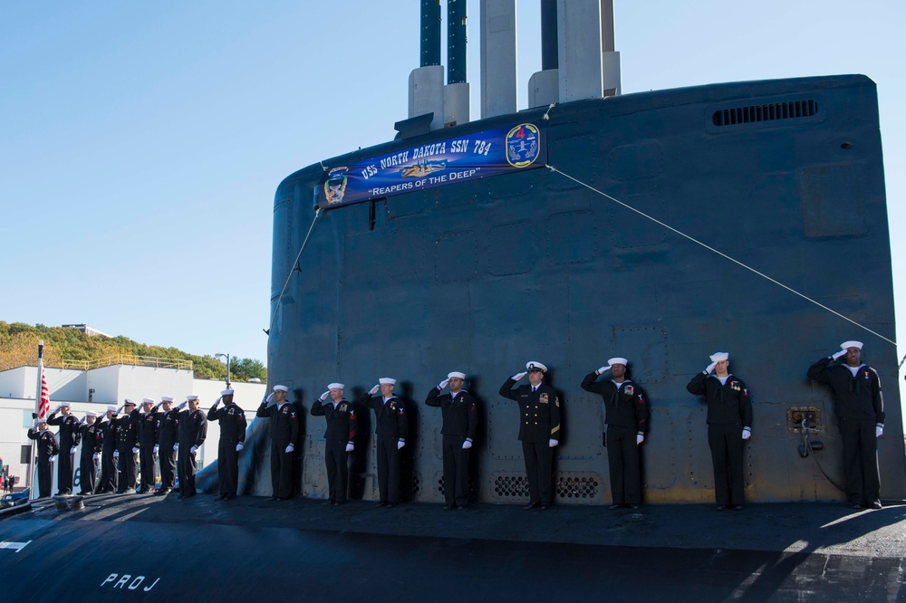 USS North Dakota commissioning ceremony