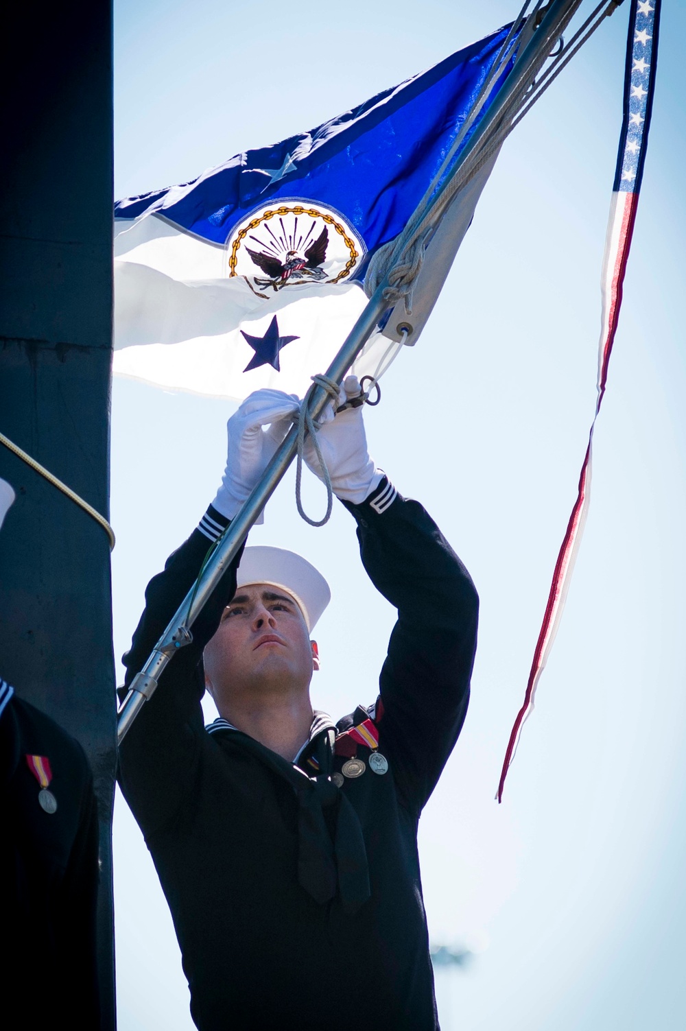 USS North Dakota commissioning ceremony