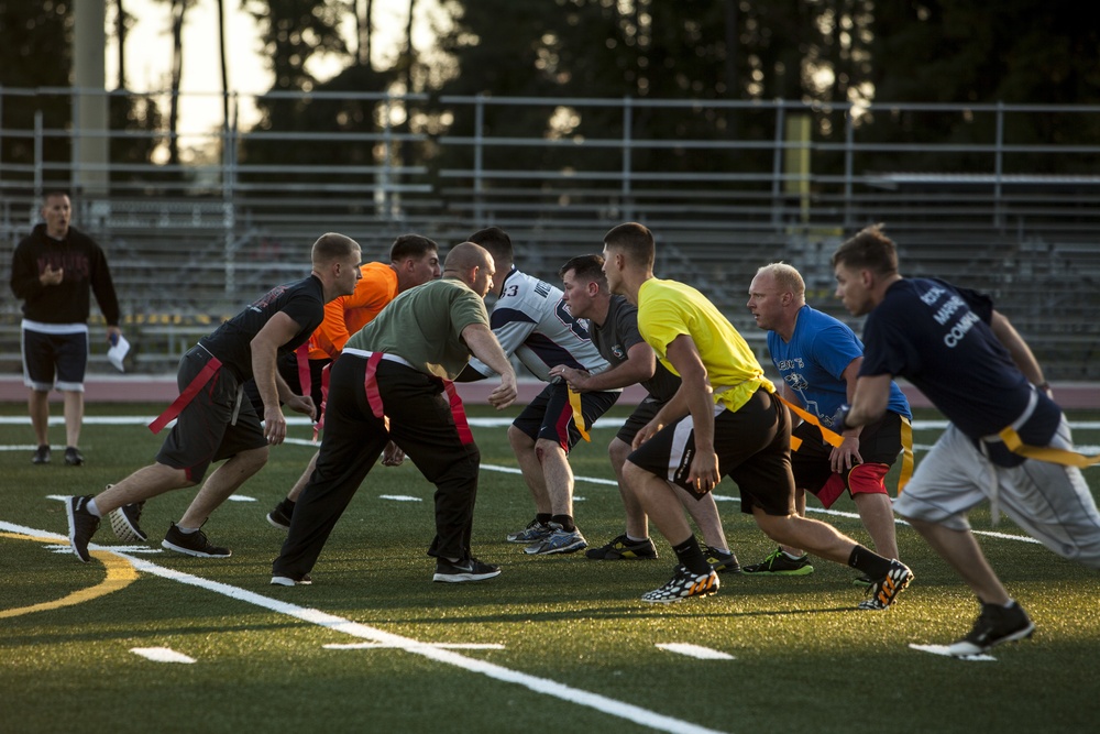 Marines, sailors compete in annual ‘Turkey Bowl’