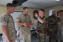 French embeds receive French Fourragere